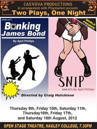 Poster - Two Plays, One Night! Bonking James Bond & Snip (World Premiere)